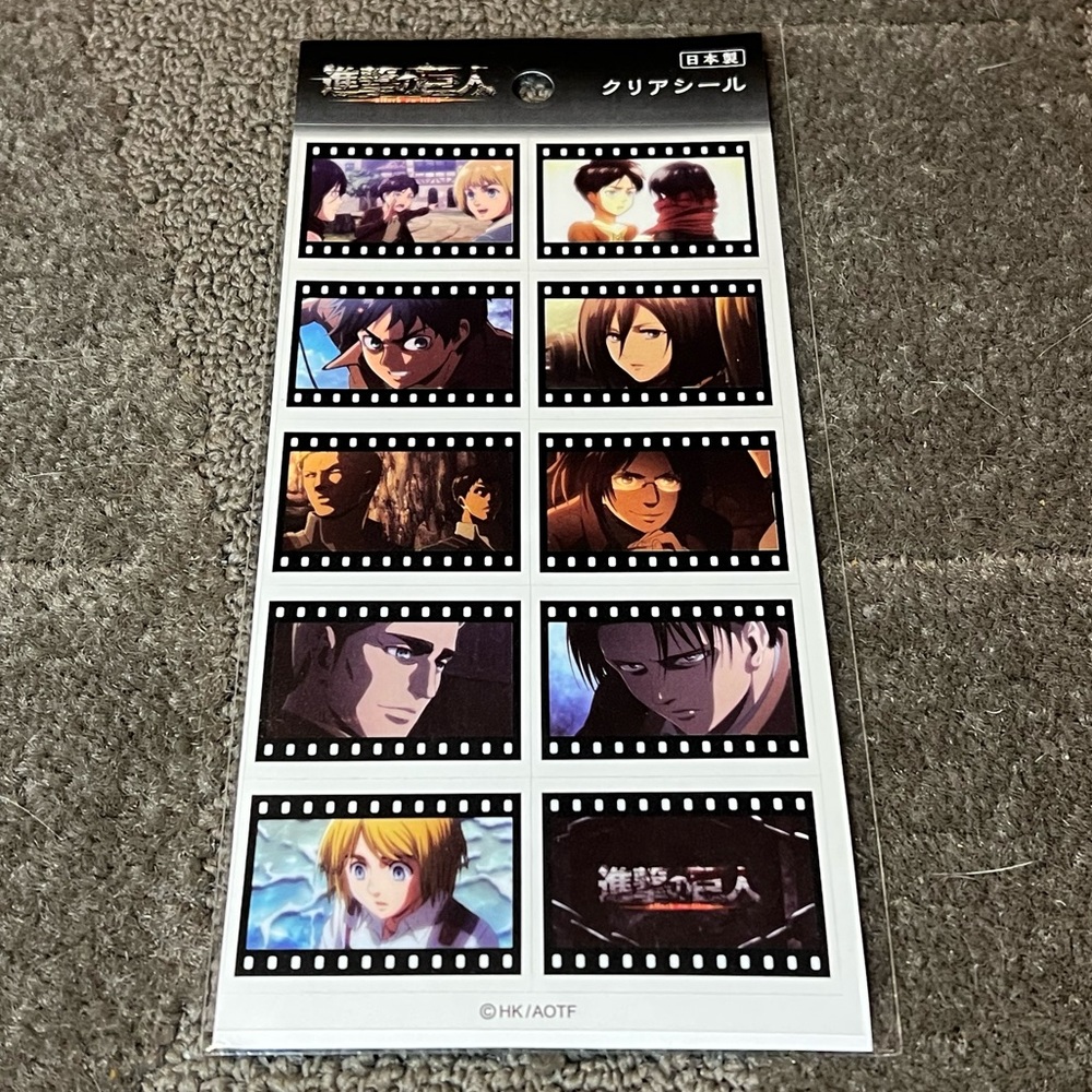 Attack on Titan / Shingeki no Kyojin Sticker Sheet Film Anime Japan Official